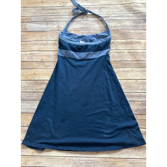Patagonia halter dress tie Halter Blue stripe Organic Cotton Sundress Small - Picture 5 of 6